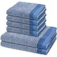 ROSS Handtuch Set Stripes, Frottee (Spar-Set, 6-St), 4 X Handtuch 2 X Duschtuch im Set - Baumwolle - Saugstark