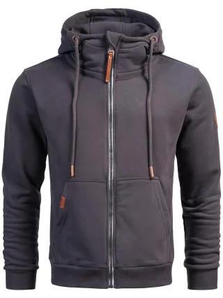 Alessandro Salvarini Herren Sweatjacke AS292 mit Kapuze & Reißverschluss