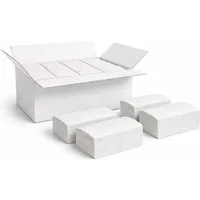 PACKEO Papierhandtuch Papierhandtücher VZZ-Falz 25×23 cm, 2-lagig weiß - 4000 Blatt (4000-St)