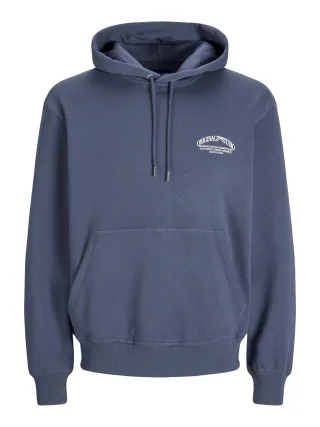 JACK&JONES - JORFREDERIKSBERG MARGATE SWEAT HOOD BF nightshadow blue - Gr. - L