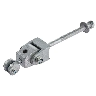 Schaukelhaken Premium M12x160 mm - Feuerverzinkt mit Nylonlager - Witterungsbeständiges Schaukel-Set für öffentlichen Bereich - Langlebig - Wickey