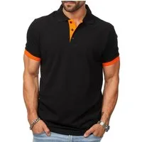 DAILY COTTON Poloshirt in Kurzarm als Freizeit Polo T-Shirt - Polo-Hemd für Herren (1-tlg) Männer Polohemd im Regular-Fit in Piqué-Qualität