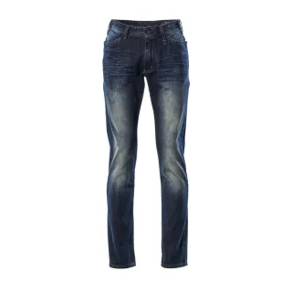 MASCOT Herren Manhattan Jeans FRONTLINE Gewaschener blauer Denim W40L34 - 15379-869-76-W40L34