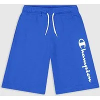 Champion Bermudas Freizeithose (Baumwolle) mit Logo-Schriftzug kurz royalblau Jungen