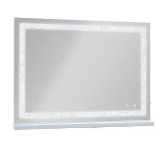 Vanitii Schminkspiegel, Weiß, Metall, Mode, Rechteckig, 80x58x3 cm, Spiegel, Schminkspiegel