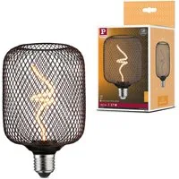 Paulmann LED-Leuchtmittel Metallic Glow Standard 230V LED Leuchtmittel Zyl dimmbar Schwarz, E27, 1 St.