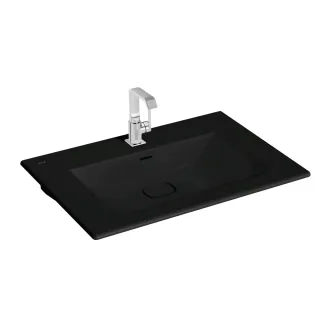 VitrA New Metropole Möbelwaschtisch wandgebunden rechteckig 80 x 53 cm mit Hahnloch,7538B483-7210 7538B483-7210