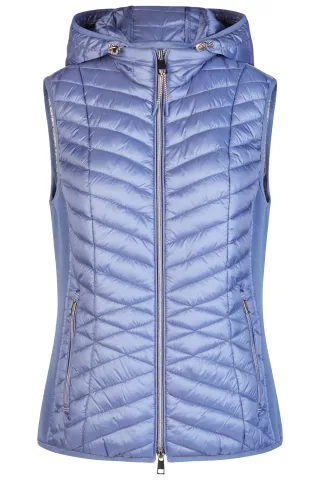 Barbara Lebek - Weste Down Free mit Kapuze electric blue - Gr. - 42