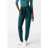 Les Lunes Haremshose JADE Pants Jersey abnehmbarer Gürtel, seitliche Eingrifftaschen, flexibler Taillenbund