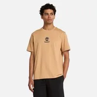 Timberland T-Shirt Print Stack Logo Short Sleeve Tee Kurzarm-Design, mit Rundhalsausschnitt mit Rippbündchen, aus Baumwolle
