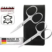EloModa Nagelschere 2x Solingen Nagelschere gehärteter Stahl – Extra scharf mit gebogener, (2-tlg), gebogener Schnittfläche