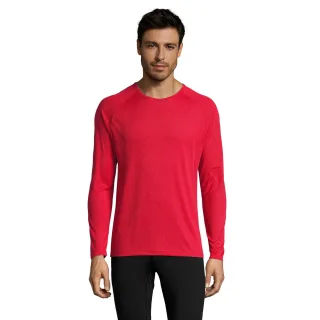 SOLS - T-Shirt für Herren - Sport Langärmlig (Rot)