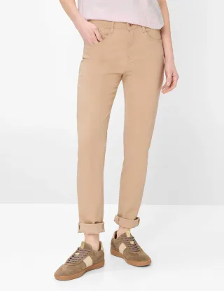 Brax Damen Five-Pocket-Hose Style MARY SANDSHELL, denim beige, Gr. 42L
