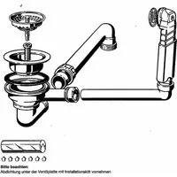 Villeroy & Boch Einbauspüle Villeroy & Boch Küchen Kollektionen Profi Ablaufgarnitur verchromt