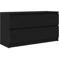 vidaXL TV-Schrank TV-Schrank Schwarz 100x35x54 cm Holzwerkstoff (1-St)