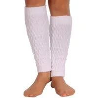 Martinex Beinstulpen Stulpen in Weiß elegante Beinwärmer für Damen Frauen Strickstulpen wärmend, weich, elastisch, in Milchweiß