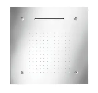 Herzbach Spa ix Farblicht Deckeneinbaubrause Regen/Spray 500mm eckig , 11.600385.2.09 11.600385.2.09