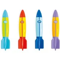 Intex Wasserspielzeug 4 Tauchringe Unterwasser Torpedoes bunt ab 6 Jahren 55508