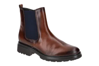 Gabor 91.610.20 Damen Stiefeletten braun sattel effekt (blue) Echtleder mit T...