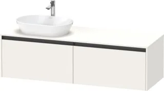 Duravit Ketho.2 Konsolenwaschtischunterbau wandhängend Weiß Supermatt 1600x550x459 mm - K24889L84840 K24889L84840000