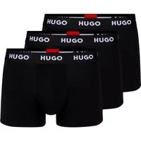 HUGO Boxer Trunk Triplet Pack (3-St., 3er Set) mit umlaufendem Markenschriftzug am Bund