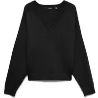 Vero Moda Strickpullover VMHOLLY KARIS LS V-NECK PULLOVER BOO Viskosemischung