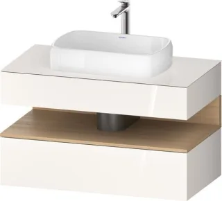 Duravit Qatego Konsolenwaschtischunterbau wandhängend Weiß Hochglanz 1000x550x600 mm - QA47310302200 QA4731030220000