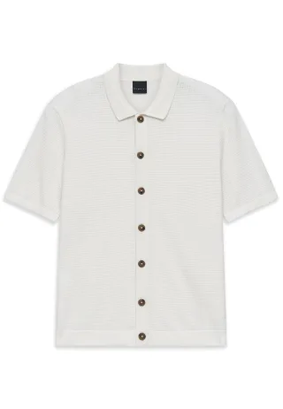 Bugatti Herren Strickpolo Regular Fit aus Baumwoll-Mix