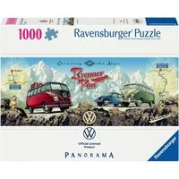 Ravensburger Puzzle Panorama, Mit dem VW Bulli über den Brenner, 1000 Puzzleteile, Made in Germany
