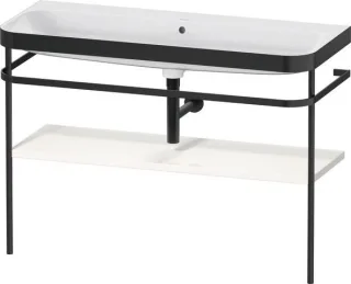 Duravit Happy D.2 Plus c-bonded Set mit Metallkonsole Weiß Hochglanz 1175x490x850 mm - HP4739N222200 HP4739N22220000