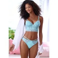 LASCANA Push-up-BH, Corsage, Spitzen-BH, Bügel-BH, Longline BH als Dessous-Set kombinierbar, aus blumiger Spitze, BH lange Form