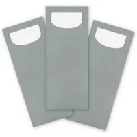 itenga Papierserviette itenga 100x Bestecktasche grau