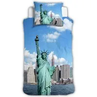 ESPiCO Bettwäsche New York, Renforcé, 2 teilig, Digitaldruck, Freiheitsstatue, USA