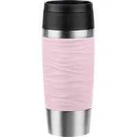 TRAVEL MUG Waves Thermobecher hellrosa/edelstahl, 0,36 Liter