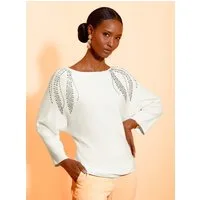 creation L Strickpullover Lyocell-Viskose-Pullover 3/4-Arm