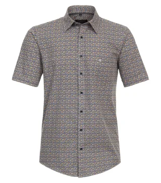 CASAMODA - Freizeithemd Kurzarm gelb - Gr. - 3XL