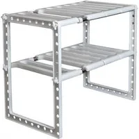 KVOTA Mehrzweckregal Verstellbares Küchenregal unter Spüle 50-70 cm 2-stufigesTeleskopregal