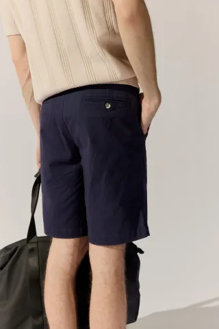 BASEFIELD - Chino Bermuda night blue - Gr. - L