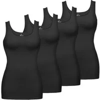 ALPIDEX Achseltop Damen Tops 4er Set Basic Tank Top