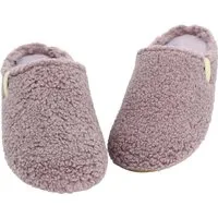 Beck Damen Pantoffel Jule im Teddy-Look Hausschuh zum Schlupfen