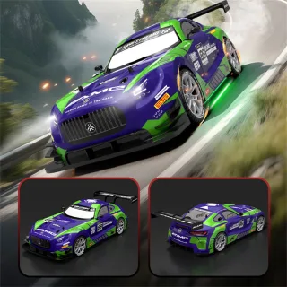 XJRC XJ-1997 RTR 1/16 2.4G 4WD Drift RC Car Mini Racing LED Light Remote Control High-Speed Motor On-Road Race Vehicle M