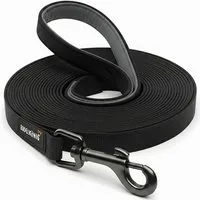 Rudelkönig Schleppleine Stoff Schleppleine für Hunde mit Griffpolsterung, Robuste Hundeleine, Nylon (1-tlg), Wetterfeste Schleppleine mit Handschlaufe, Verschiedene Längen