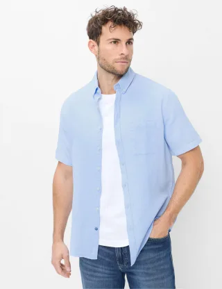 Brax Herren Hemd Style DAN sky, hellblau, Gr. L