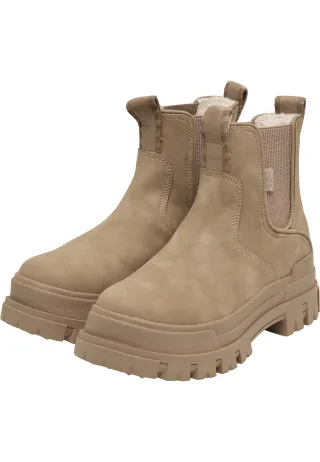Buffalo Stiefel "Buffalo ASPHA CHELSEA WARM - VEGAN NUBUCK - BROWN"