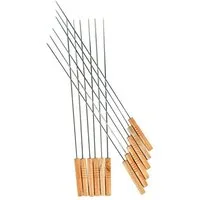 BURI Grillspieß BBQ Grillspieße 12er-Set 48cm Schaschlikspieße Fleischspieße Schaschli