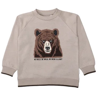 STACCATO - Kn.-Sweatshirt, oversized mokka mel - Gr. - 110