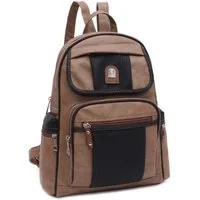 ITALYSHOP24 Rucksack Damen CityRucksack Tagesrucksack Schultertasche Freizeit Reise Urlaub, Backpack Schule Travel Wandern Arbeit Tasche Daypack Leder Optik Bag