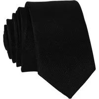 DonDon Krawatte schmale Krawatte 5 cm unifarben (Packung, 1-St., 1x Krawatte) matt, glänzend, gestreift, Seidenlook