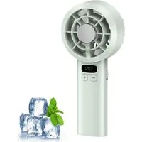 nsihing Handventilator USB Mini Tragbarer Handventilator Ventilator, Wiederaufladbar, 120 Geschwindigkeitsstufen mit LED-Display, für Draußen Reise Büro