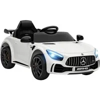 AIYAPLAY Elektro-Kinderauto 12 V Kinderauto mit 2,4G Fernbedienung, USB, MP3, Musik, Belastbarkeit 25 kg, (1-tlg), 3-5 km,h, für Kinder 3-6 Jahre, Schwarz